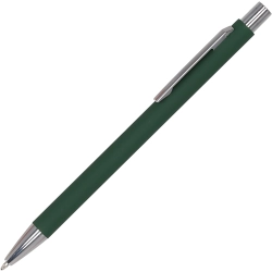 Długopis metalowy soft touch kolor ciemnozielony (MAC1368099)