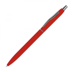 Długopis metalowy soft touch kolor czerwony (MAC1071505)
