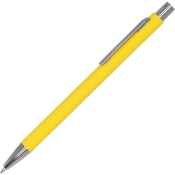 Długopis metalowy soft touch kolor żółty (MAC1368008)