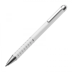 Długopis metalowy touch pen kolor biały (MAC1041806)