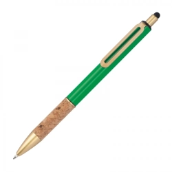 Długopis metalowy touch pen kolor zielony (MAC1369009)