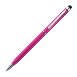 Długopis plastikowy touch pen kolor różowy (MAC1878611)