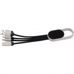 Kabel do ładowania 3w1 kolor beżowy (MAC3196113)