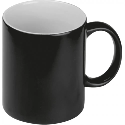 Kubek ceramiczny do sublimacji zmieniający kolor 300 ml kolor czarny (MAC8343803)