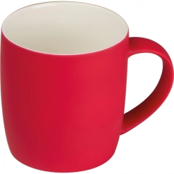 Kubek ceramiczny soft touch 300 ml kolor czerwony (MAC8065405)