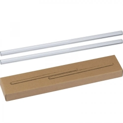 Słomki do napojów szklane 2 szt. 21 cm kolor przezroczysty (MAC8181566)