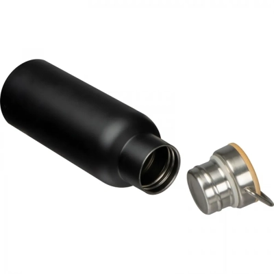Butelka stalowa termiczna 500 ml kolor czarny (MAC6098303)
