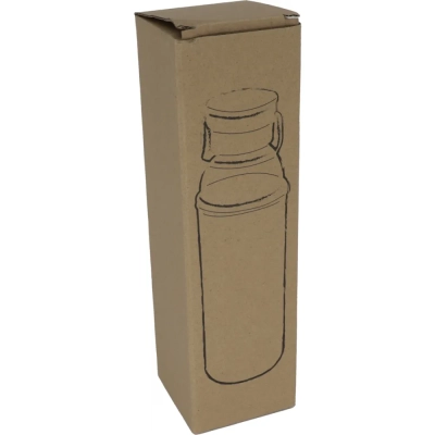 Butelka szklana z pokrowcem 600 ml kolor szary (MAC6318107)