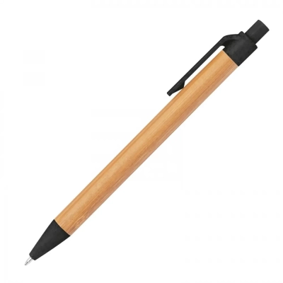 Długopis bambusowy kolor czarny (MAC1321103)