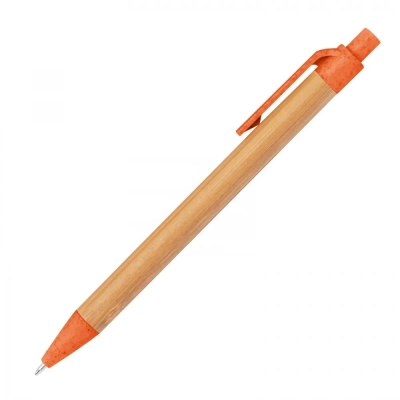 Długopis bambusowy kolor pomarańczowy (MAC1321110)