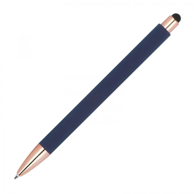 Długopis plastikowy soft touch kolor granatowy (MAC1387344)