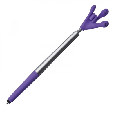 Długopis plastikowy touch pen Smile Hand CrisMa kolor fioletowy (MAC1341512)