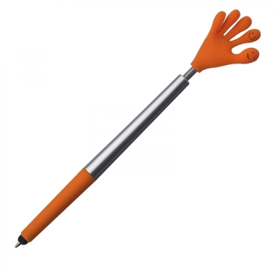 Długopis plastikowy touch pen Smile Hand CrisMa kolor pomarańczowy (MAC1341510)