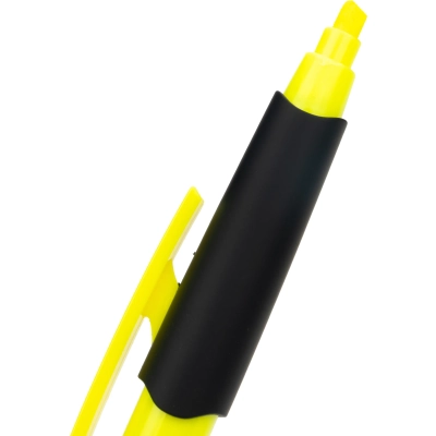Długopis plastikowy z zakreślaczem touch pen kolor żółty (MAC1096508)