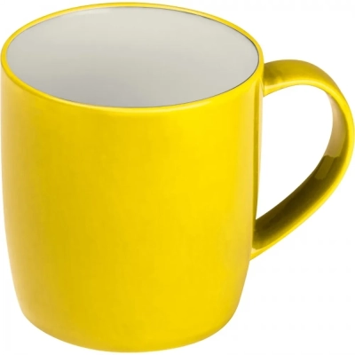 Kubek ceramiczny 300 ml kolor żółty (MAC8870408)