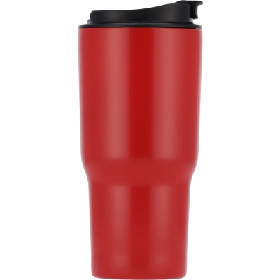 Kubek termiczny 550 ml ze stali z recyklingu kolor czerwony (MAC8523905)
