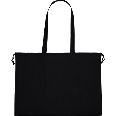 Torba bawełniana z długimi uszami 180 g/m2 kolor czarny (MAC6622103)