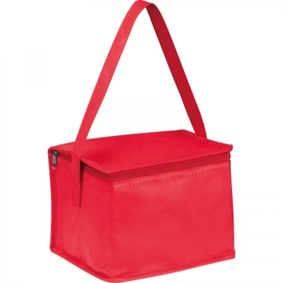 Torba termiczna non woven na 6 puszek 330 ml kolor czerwony (MAC6154205)