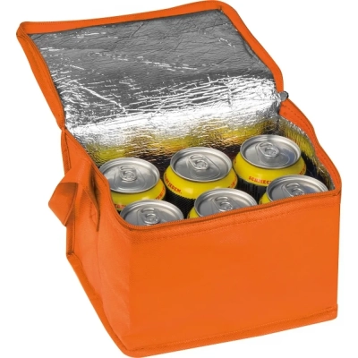 Torba termiczna non woven na 6 puszek 330 ml kolor pomarańczowy (MAC6154210)