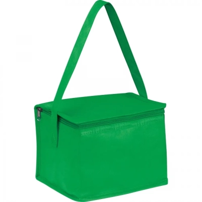 Torba termiczna non woven na 6 puszek 330 ml kolor zielony (MAC6154209)