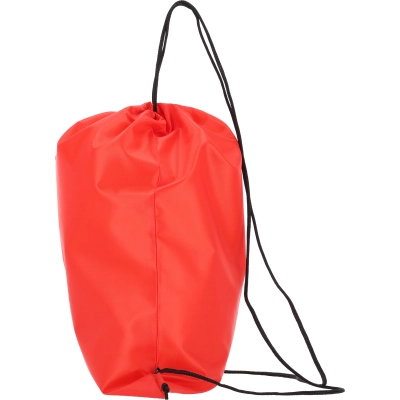 Worek z poliestru z recyklingu 210D kolor czerwony (MAC6470005)