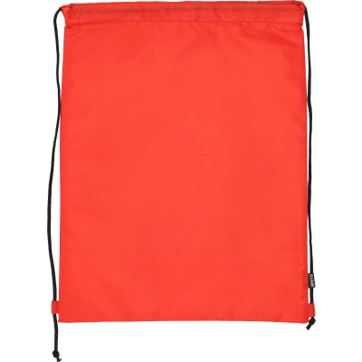 Worek z poliestru z recyklingu 210D kolor czerwony (MAC6470005)