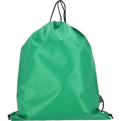 Worek z poliestru z recyklingu 210D kolor zielony (MAC6470009)