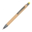 Długopis drewniany touch pen kolor żółty (MAC1219408)