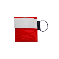 CPR Mask Keychain RED