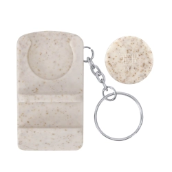 Holder Keyring Coin NATURAL