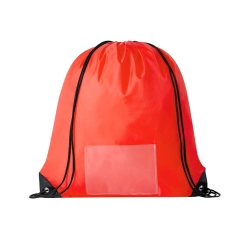 Race Number Drawstring Bag RED