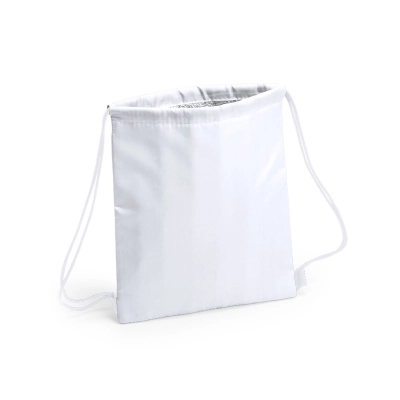 Drawstring Cool Bag WHITE