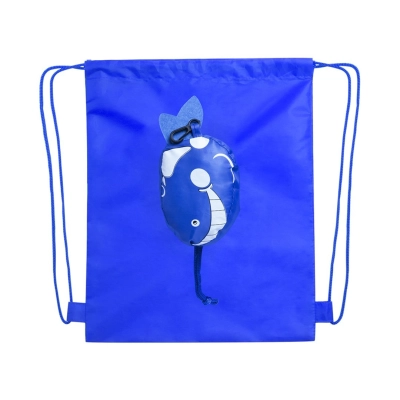 Foldable Drawstring Bag BLUE
