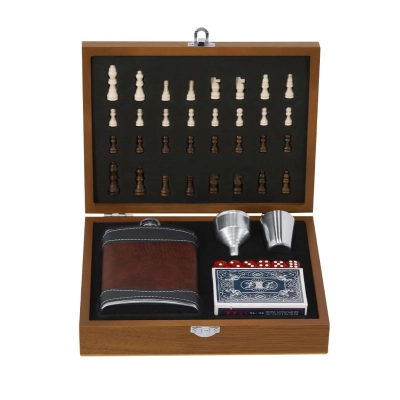 Hip Flask Set NATURAL