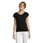 MOON - Damski T-SHIRT 150g - Kolor Deep Black