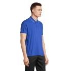 PALERMO - POLO SHIRT - Kolor Królewski Niebieski/biały