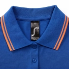 PASADENA WOMEN - PASADENA damskie polo 200g - Kolor Królewski Niebieski/biały