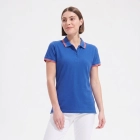 PASADENA WOMEN - PASADENA damskie polo 200g - Kolor Królewski Niebieski/biały