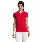 PASADENA WOMEN - PASADENA damskie polo 200g - Kolor Rojo/Blanco PASADENA WOMEN - PASADENA damskie polo 200g - Kolor Rojo/Blanco