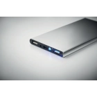 Power bank 8000 mAh POWERFLAT8C kolor srebrny mat