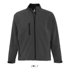 RELAX - Męski softshell 340g - Kolor Szarość Węgla Drzewnego