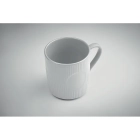 RIBMUG - Kubek ceramiczny w prążki 340 m - Kolor Bialy