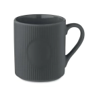 RIBMUG - Kubek ceramiczny w prążki 340 m - Kolor Kamienny Szary RIBMUG - Kubek ceramiczny w prążki 340 m - Kolor Kamienny Szary