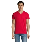 IMPERIAL V MEN - IMPERIAL Męski V T-shirt -WH-3XL - Kolor Czerwony