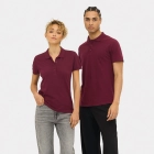 PASSION - Damskie POLO 170g - Kolor Burgundy