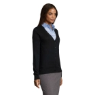 GOLDEN WOMEN - V NECK CARDIGA - Kolor Czarny GOLDEN WOMEN - V NECK CARDIGA - Kolor Czarny
