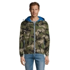 SKATE - LINED WINDBREAKER - Kolor Camo/Royal Blue