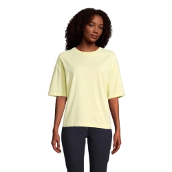 BOXY WOMEN - T-SHIRT OVERSIZE - Kolor Jasno Żółty