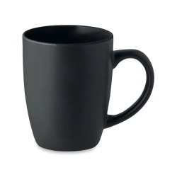 Dwukolorowy kubek ceramiczny kolor czarny