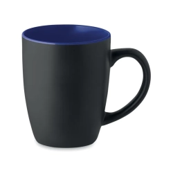 Dwukolorowy kubek ceramiczny kolor granatowy